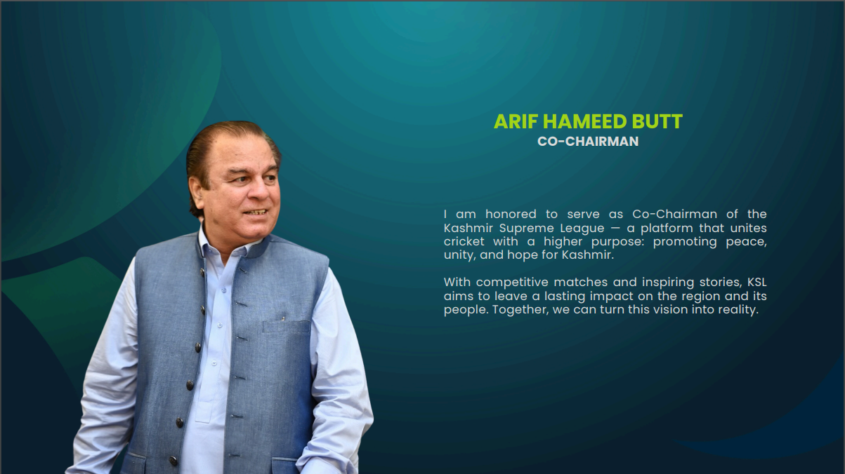 Arif Mehmood Butt - KSL Brand Ambassador